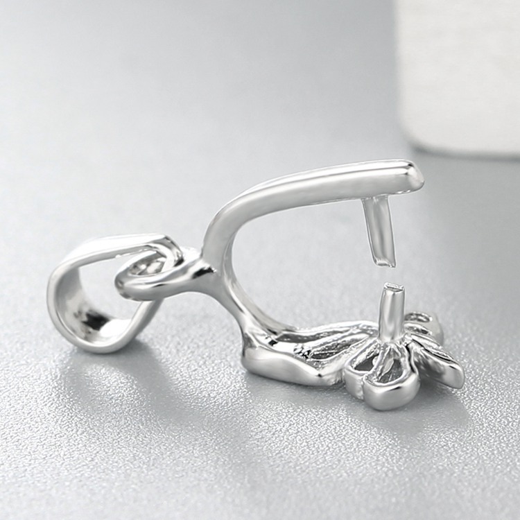 925 Sterling Silver Natural Hollow Butterfly Pendant Clasps