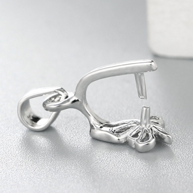 925 Sterling Silver Natural Hollow Butterfly Pendant Clasps