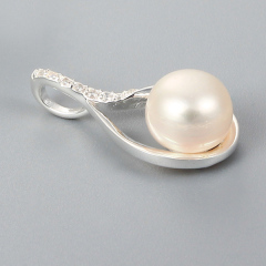 925 Sterling Silver Pearl Pendant Mountings