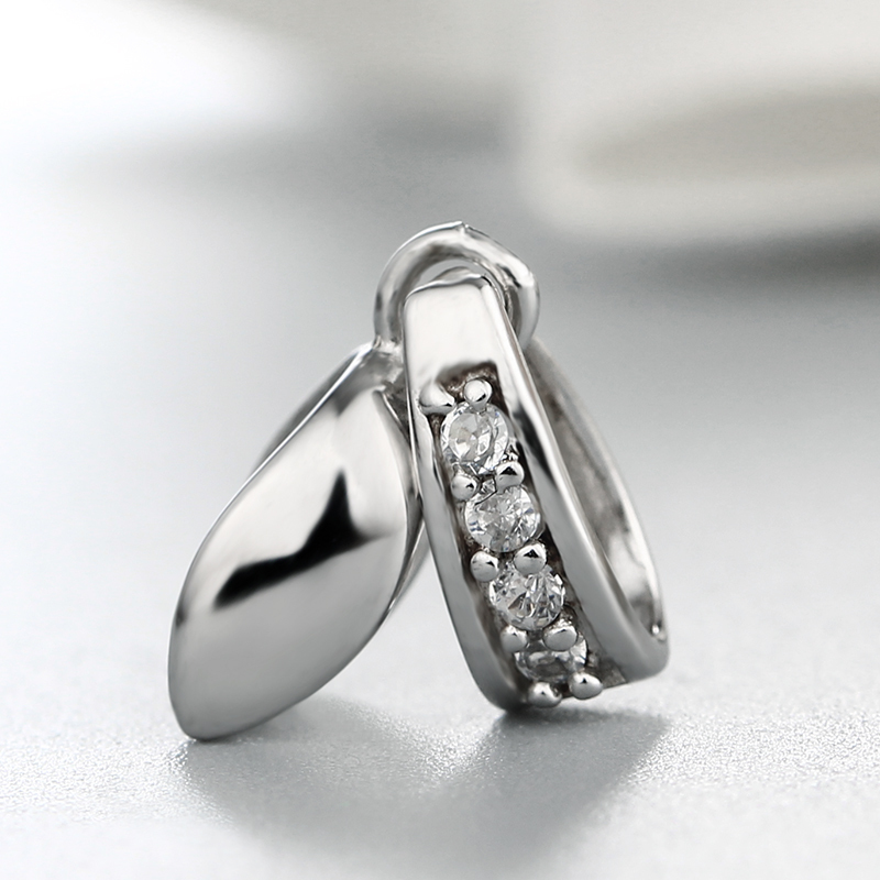 925 Sterling Silver CZ Bail Pendant Findings