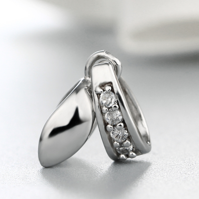 925 Sterling Silver CZ Bail Pendant Findings