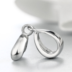 925 Sterling Silver CZ Bail Pendant Findings