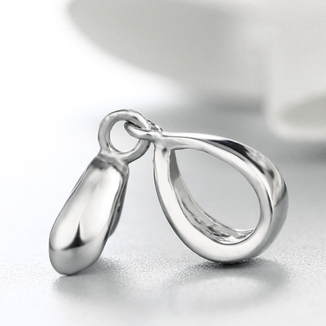 925 Sterling Silver CZ Bail Pendant Findings