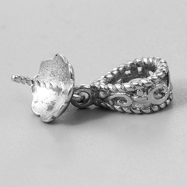 925 Sterling Silver Vintage Pearl Cap