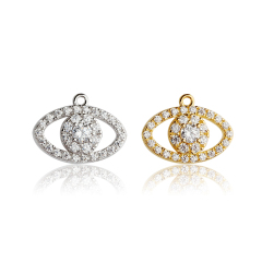 925 Sterling Silver Evil Eye Zircon Pendants