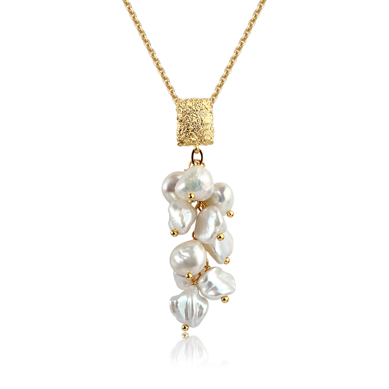 925 Sterling Silver Baroque Pearl Pendants