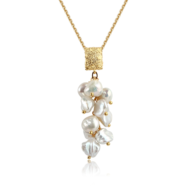 925 Sterling Silver Baroque Pearl Pendants
