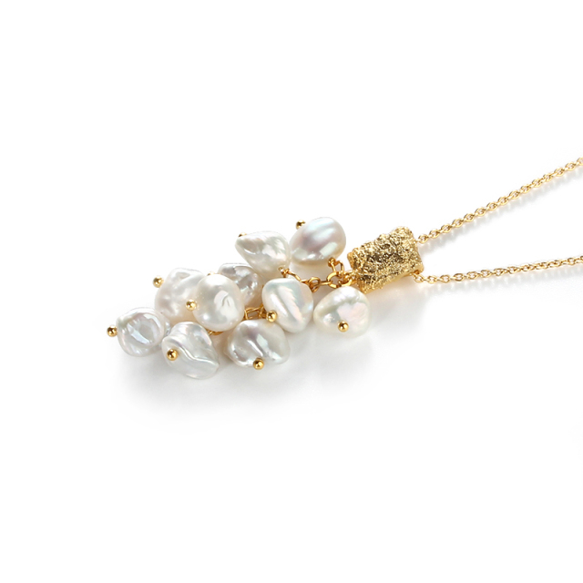 925 Sterling Silver Baroque Pearl Pendants