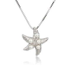 925 Sterling Silver Hammered Pearl Pendants