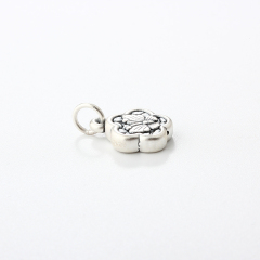 999 Sterling Silver Ab Side Butterfly Pendants
