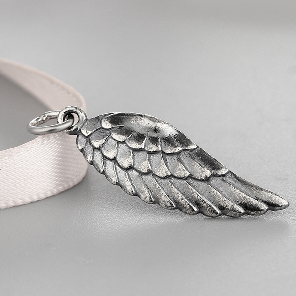 925 Sterling Silver Angel Wing Charms