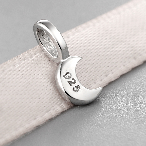 925 Sterling Silver Little Moon Charm