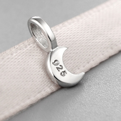 925 Sterling Silver Little Moon Charm