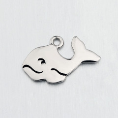 925 Sterling Silver Whale Charm