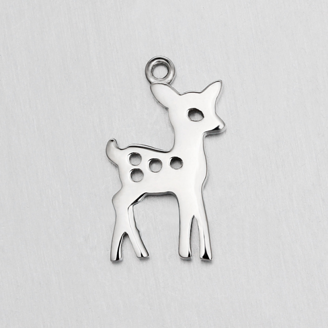 925 Sterling Silver Deer Charm