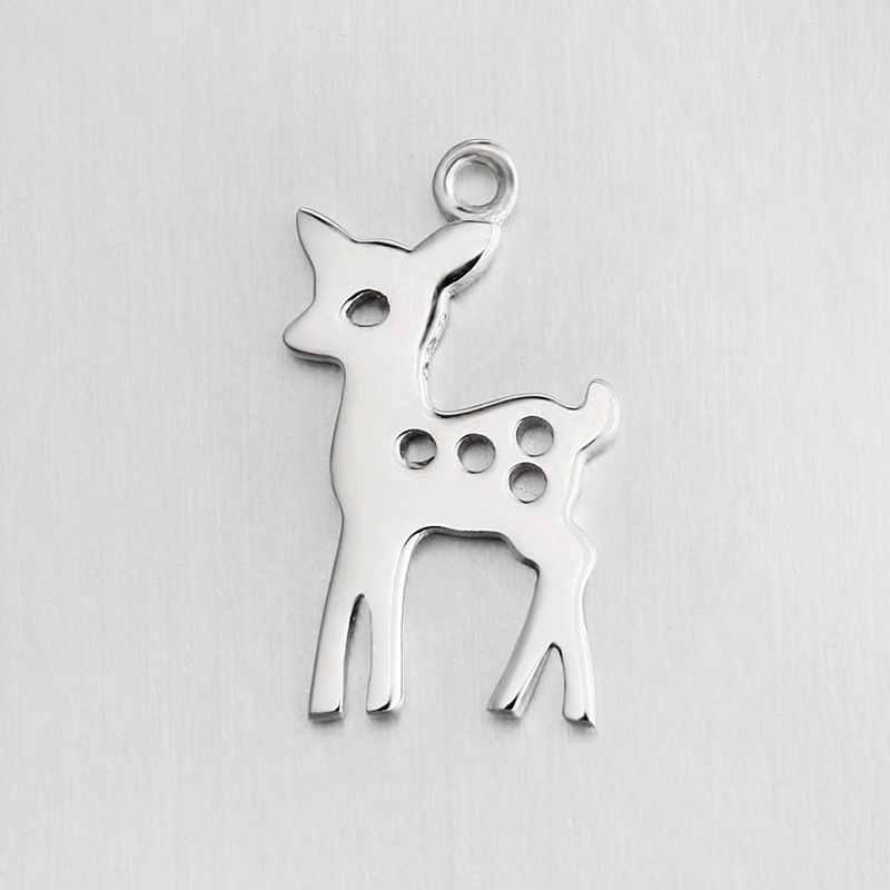 925 Sterling Silver Deer Charm