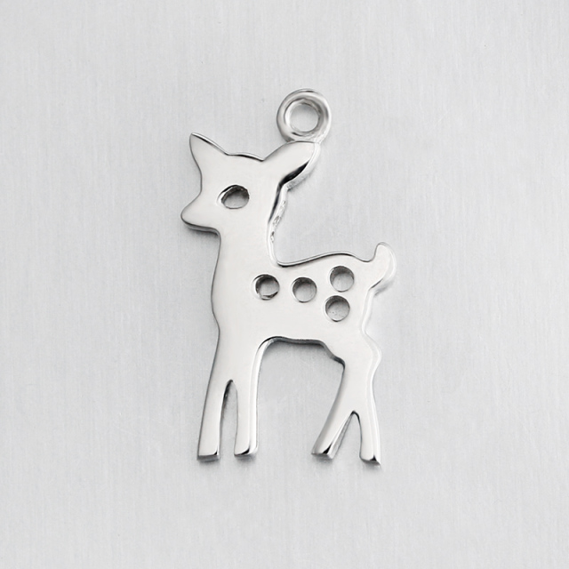 925 Sterling Silver Deer Charm