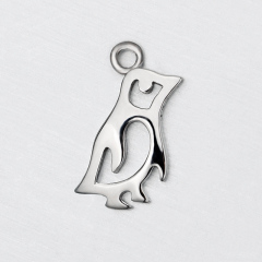 925 Sterling Silver Penguin Charm
