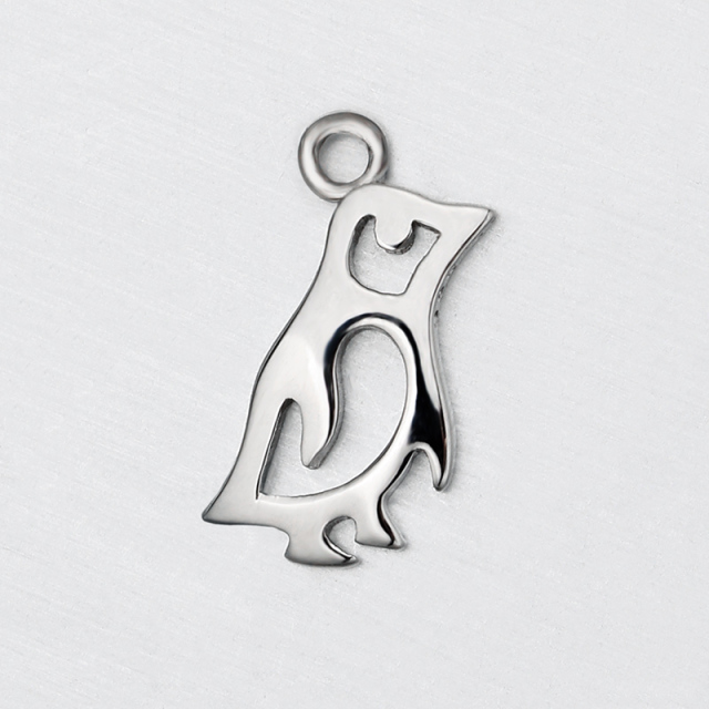 925 Sterling Silver Penguin Charm