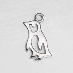 925 Sterling Silver Penguin Charm