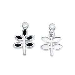 925 Sterling Silver Leaf Charms