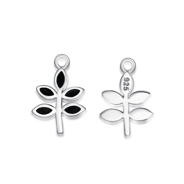 925 Sterling Silver Leaf Charms