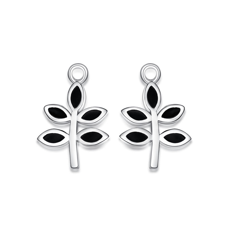 925 Sterling Silver Leaf Charms
