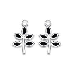 925 Sterling Silver Leaf Charms