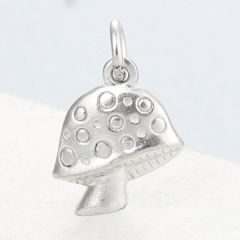 925 Sterling Silver Mushroom Charms