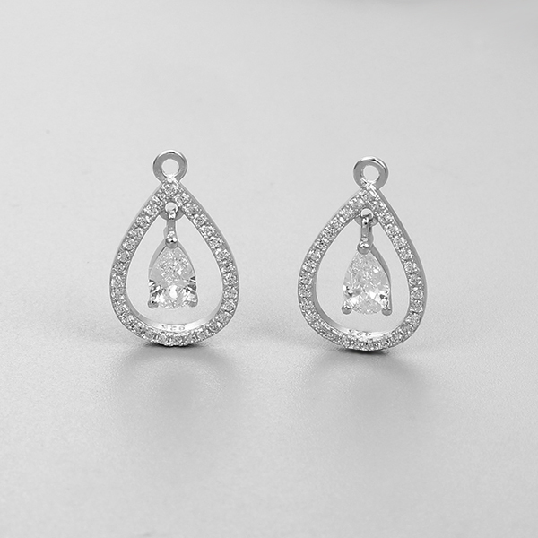 925 Sterling Silver Wedding Stone Pendant