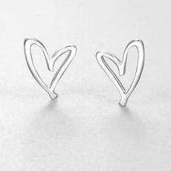 925 Sterling Silver Cute Heart Charms