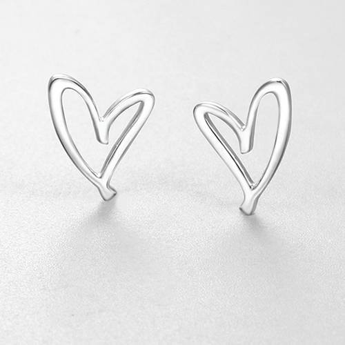 925 Sterling Silver Cute Heart Charms
