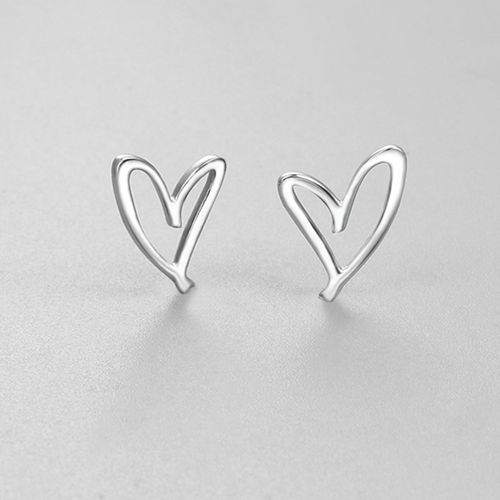 925 Sterling Silver Cute Heart Charms