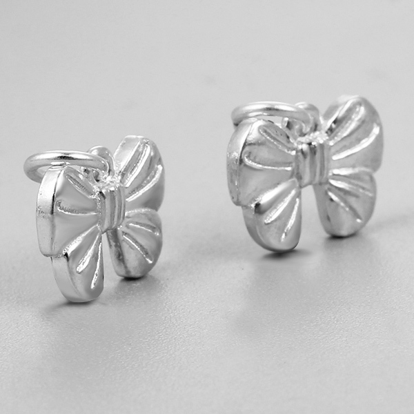 925 Sterling Silver Bow Charms