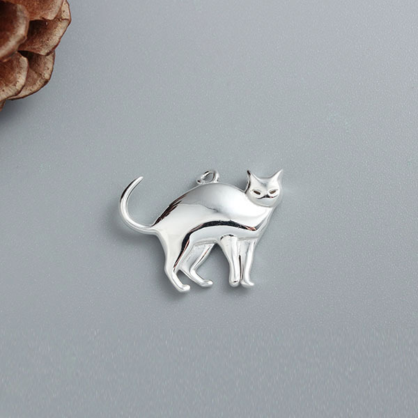 925 Sterling Silver Lovely Cat Charms