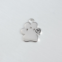 925 Sterling Silver Pet Paw Charm