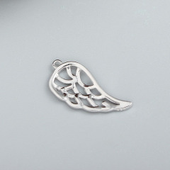 925 Sterling Silver Hollow Angel Wing Pendants