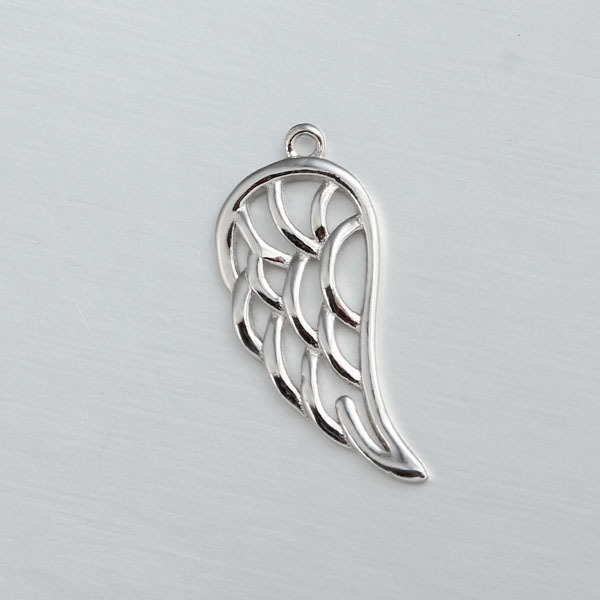 925 Sterling Silver Angle Wing Charms