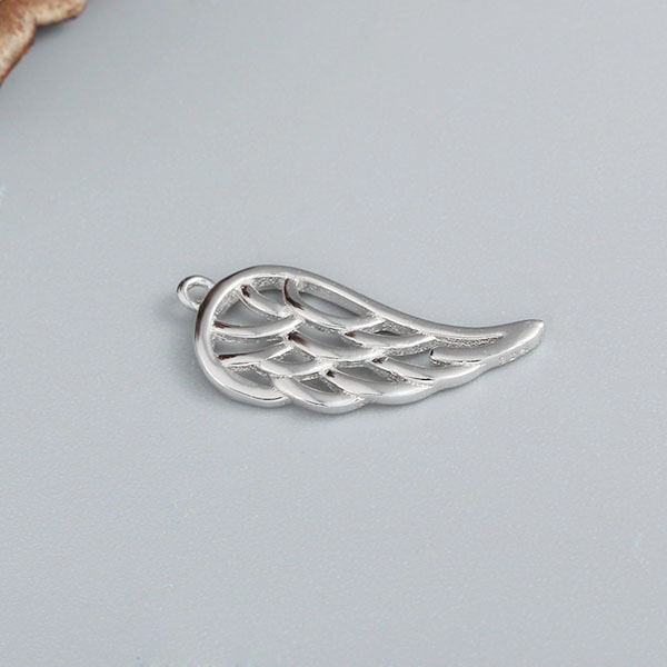 925 Sterling Silver Angle Wing Charms