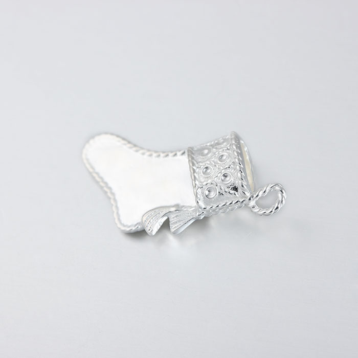 925 Sterling Silver Enamel Christmas Sock Charms