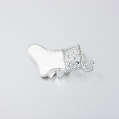 925 Sterling Silver Enamel Christmas Sock Charms