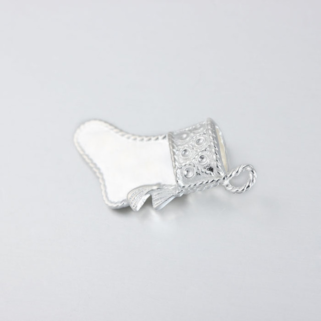 925 Sterling Silver Enamel Christmas Sock Charms