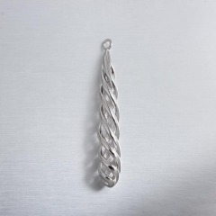 925 Sterling Silver Hollow Drop Charms