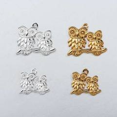 925 Sterling Silver Owl Shape Charm