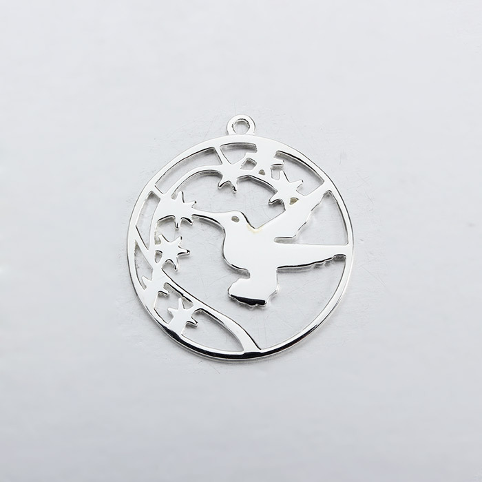 925 Sterling Silver Peace Pigeon Charm