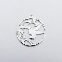 925 Sterling Silver Peace Pigeon Charm