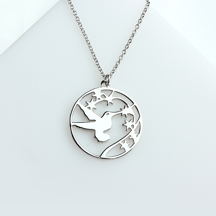 925 Sterling Silver Peace Pigeon Charm