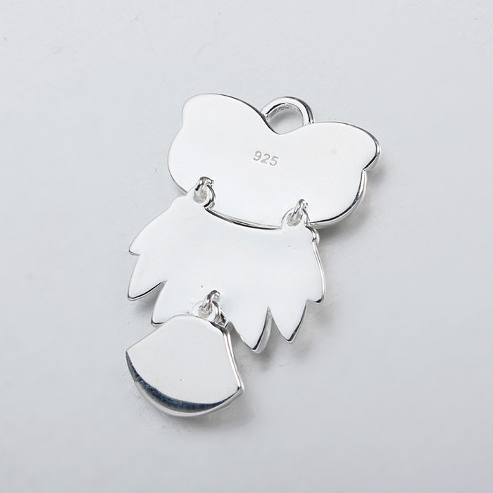 925 Sterling Silver Flexible Owl Charm