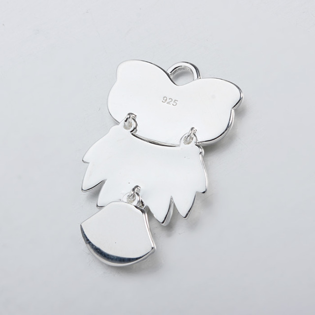 925 Sterling Silver Flexible Owl Charm