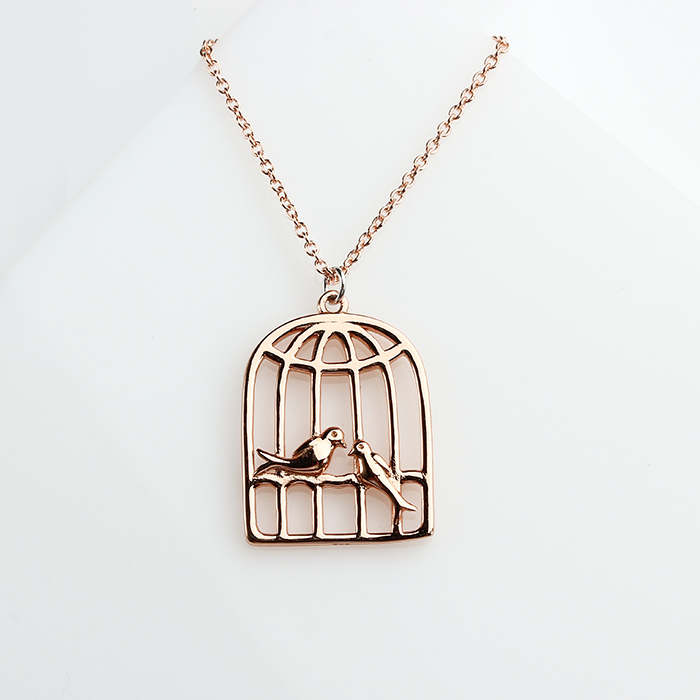 925 Sterling Silver Bird Cage Charm -Bigger Size